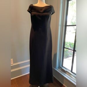 Long black evening gown